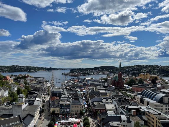 Arendal sett ovenfra