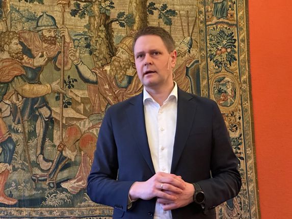 Harald Solberg på scenen