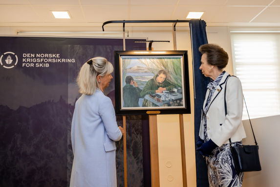 Princess Anne visiting DNK and unveiling a painting