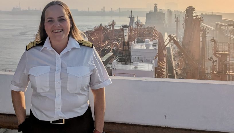 kaptein Lise Henriksen i Odfjell 
