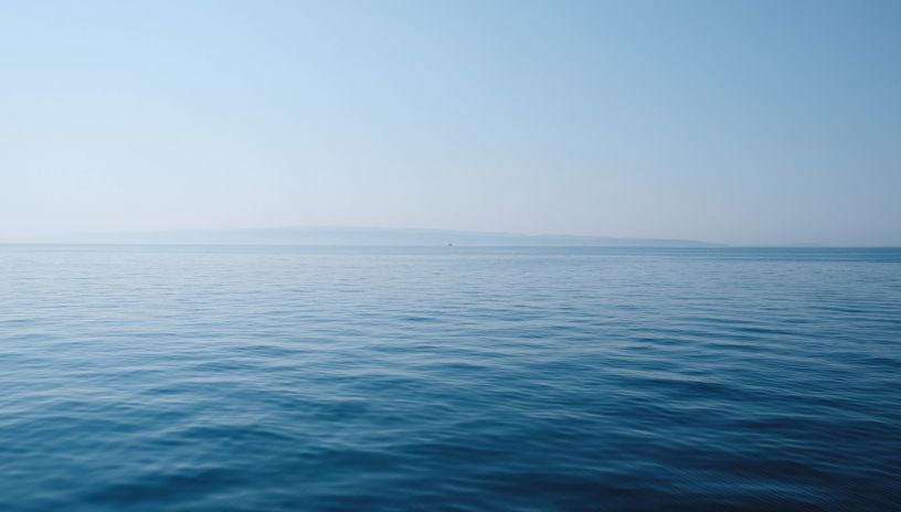 Quiet sea, blue skies 