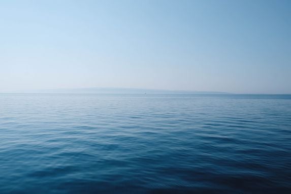 Quiet sea, blue skies 